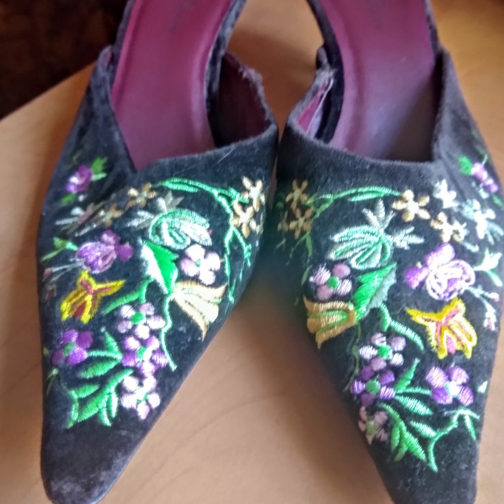 Diego di Lucca Brazil - 2002-06 - Daniella Velvet mules size 9